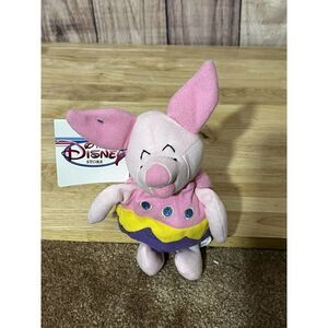 NEW Disney Mini Bean Bag EASTER EGG Piglet 8" Winnie The Pooh Plush Toy 1999